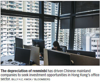 Mainland drives thirst for office space in HK