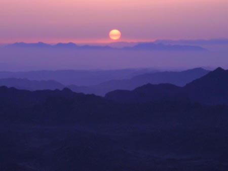 约旦西奈山日出