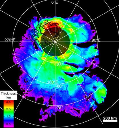 火星发现最大冰盖 融化后星球将被淹没11米深