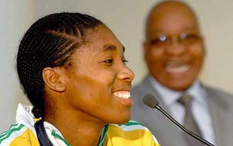 性别测试结果显示:南非运动员塞门亚是雌雄同体