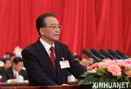 温家宝政府工作报告提出2010年中国经济关键数据