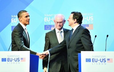欧美领导人强调深化跨大西洋的合作(图)