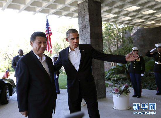 习近平同美国总统奥巴马举行中美元首会晤