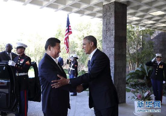 习近平同美国总统奥巴马举行中美元首会晤