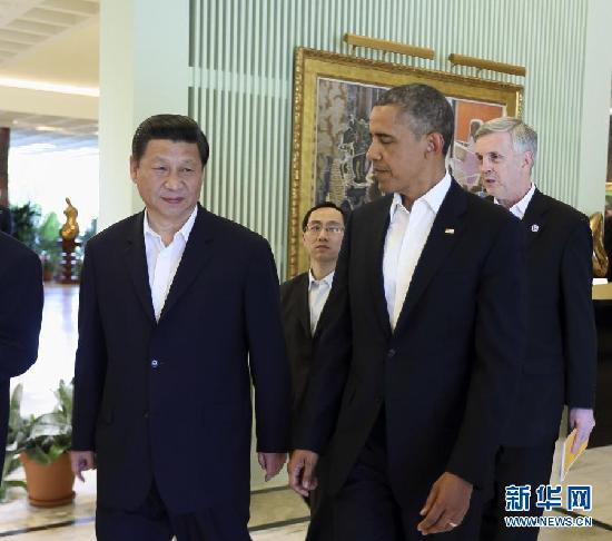 习近平同美国总统奥巴马举行中美元首会晤