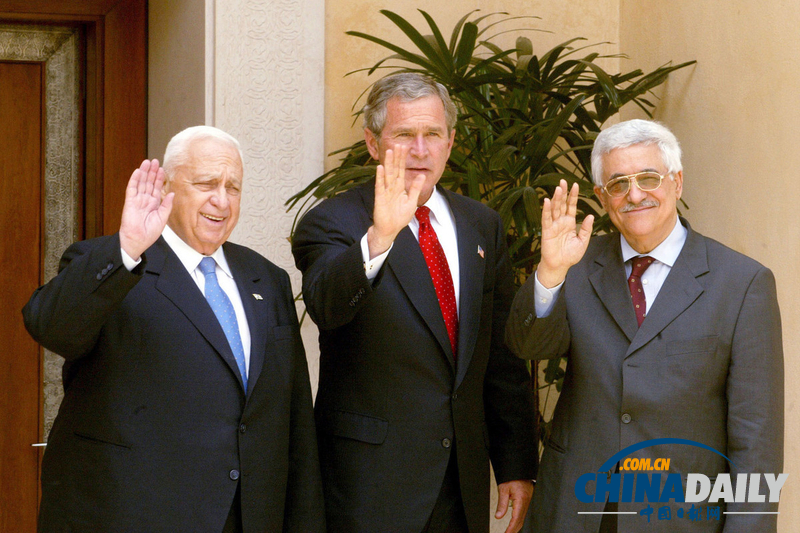 以色列前总理沙龙的难忘瞬间