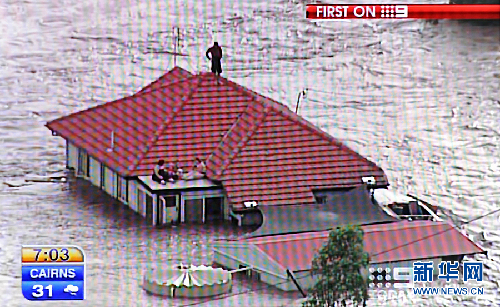 高清：澳大利亚东部降雨持续 洪水肆虐