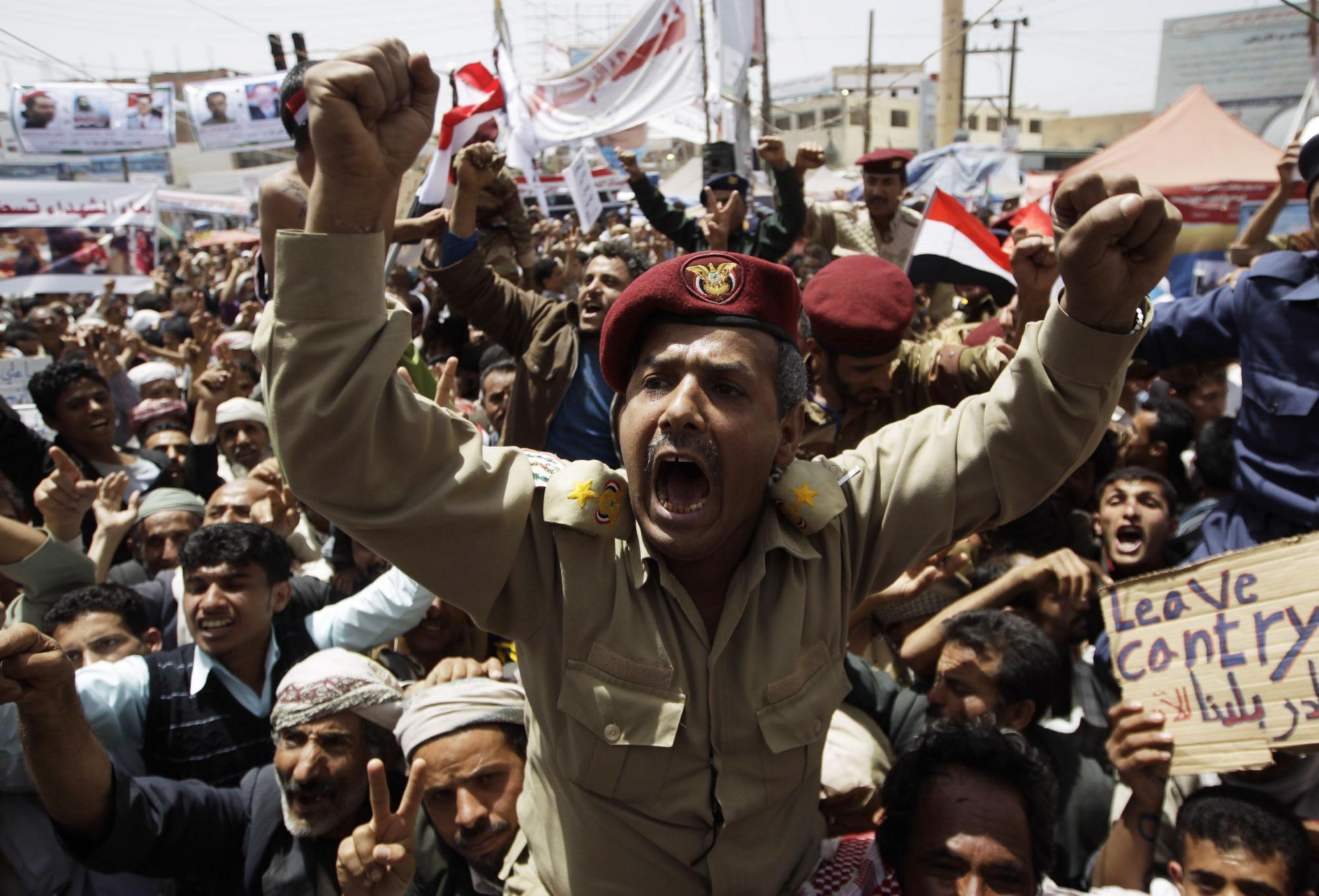 也门反对派组织最大规模抗议 要求总统下台