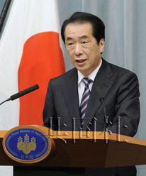 日本首相菅直人要求滨冈核电站全部机组停堆