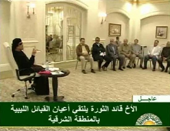 卡扎菲称北约抓不到他 美国尚未承认利反对派政府