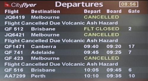 智利火山灰飘到澳大利亚 多个航班取消数万旅客滞留