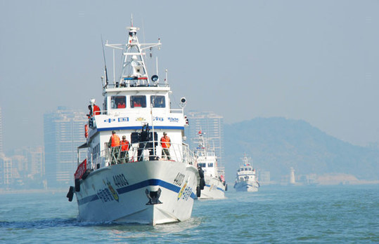 中国省级海洋维权巡航执法首航深圳起航