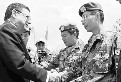 中国第十批赴刚果（金）维和部队获最高规格授勋