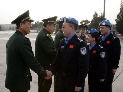 中国向海地派遣新维和警察（图）