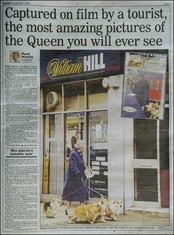 媒体爆料：英国女王上街遛狗买彩票