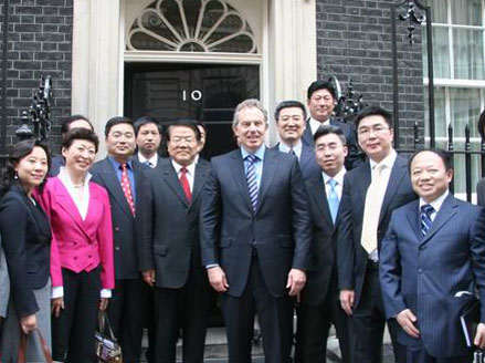 英国首相布莱尔会见国务院新闻办主任蔡武