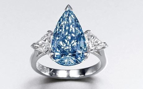 罕见蓝钻将在香港拍卖 估价400万英镑