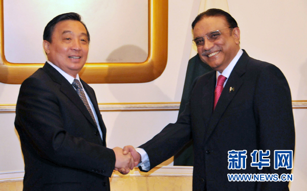 中国政府特使王晨与巴基斯坦总统共同出席中巴建交60周年招待会