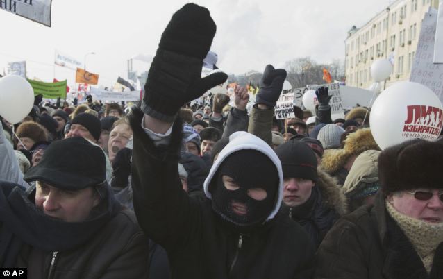 “亲普派”严寒中对阵“反普派” 俄一天91次集会23万人参与
