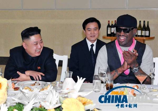 美国前NBA球星罗德曼抵达平壤 盼与金正恩共进晚餐