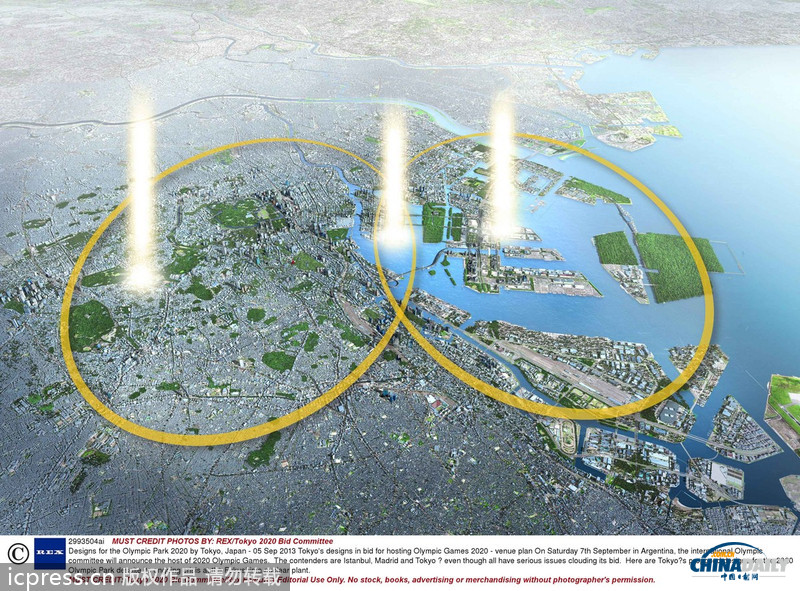 日本为东京申请2020奥运会场馆设计图曝光