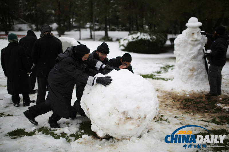 耶路撒冷遇罕见暴风雪 克里仍有望会见内塔尼亚胡