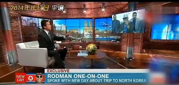 罗德曼为朝鲜之行辩护怒斥CNN主持人 被批过线
