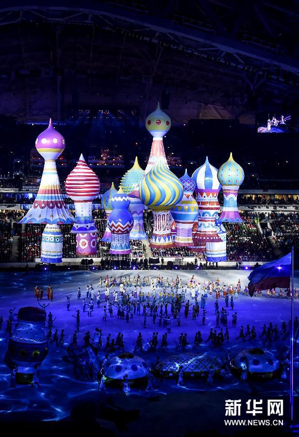 第22届冬奥会在俄罗斯索契开幕
