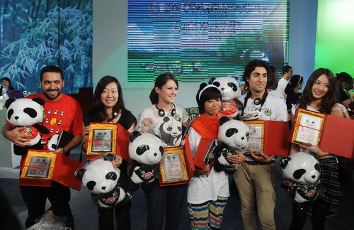 Chengdu panda research base picks six 'pambassadors'