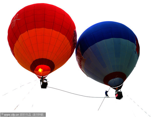 Walking the high wire while battling the wind