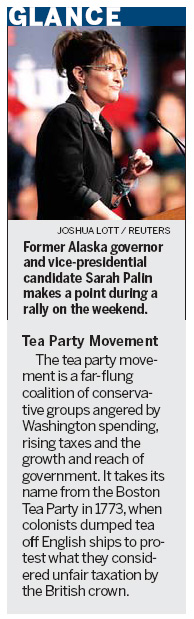 Palin denounces 'Obamacare' at tea-party rally
