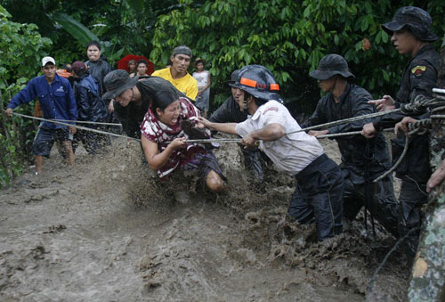 Tropical storm swept Guatemala