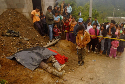 Tropical storm swept Guatemala