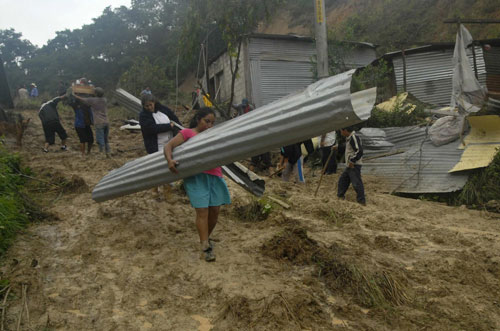 Tropical storm swept Guatemala