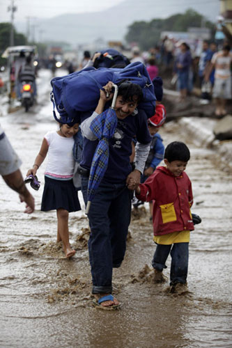 Tropical storm swept Guatemala