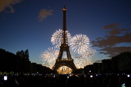 France sets fireworks for the Bastille Day