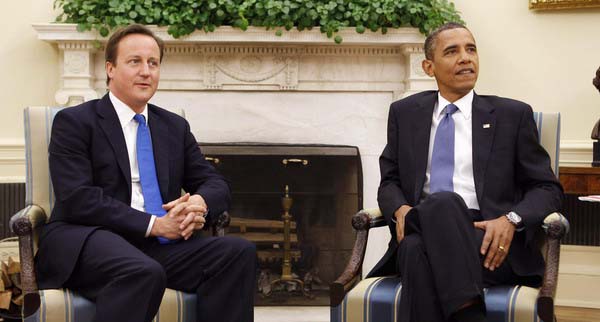 Obama and Cameron stress fiscal responsibility, growth