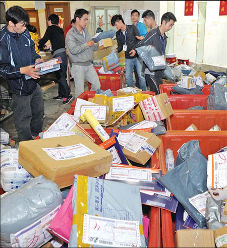 Singles' Day sales push couriers to the limit