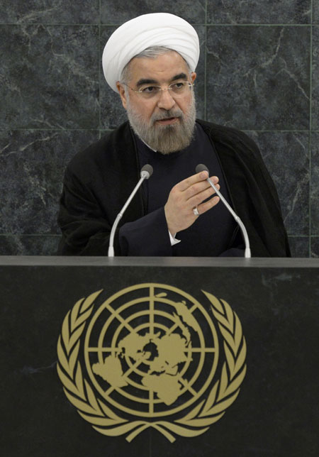 Rouhani presents a moderate Iran