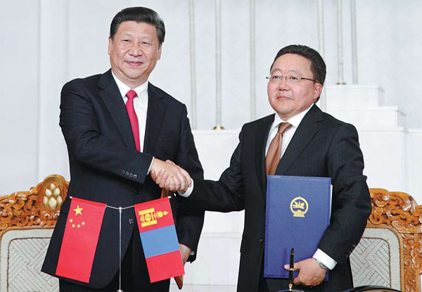 Vital deals signed on Xi's trip to Mongolia
