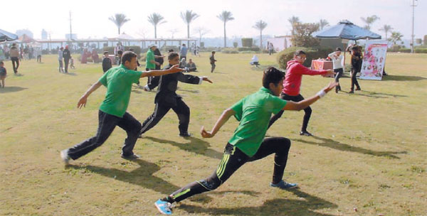 Thousands join in the festival spirit in Egypt