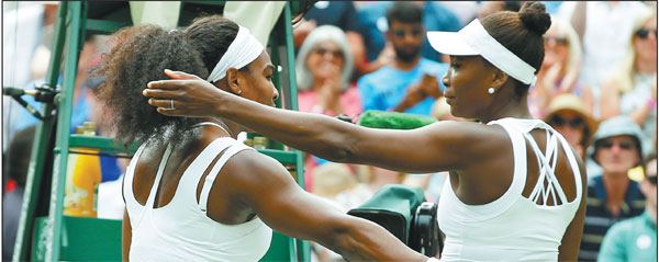 A win, then a hug as Serena tops Venus
