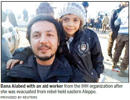 Social media star, 7, among evacuees from eastern Aleppo