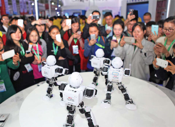 Robots march to future