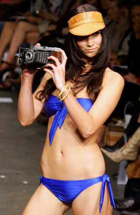 Swimwear collection show at Australian Fashion Week