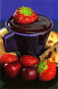 Chocolate fudge fondue