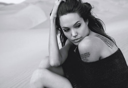 Angelina Jolie's photos on Vogue