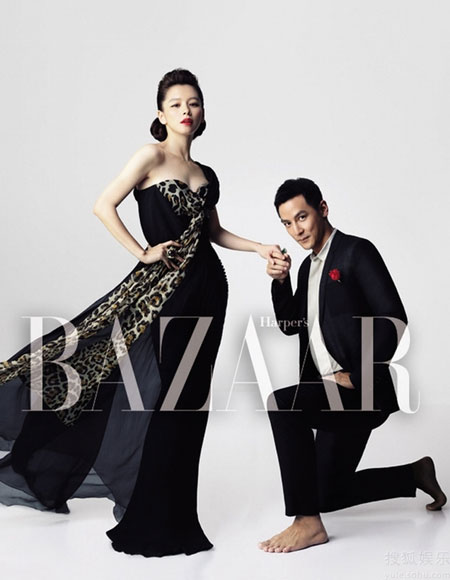 Daniel Wu, Vivian Hsu cover Bazaar Feb. 2010