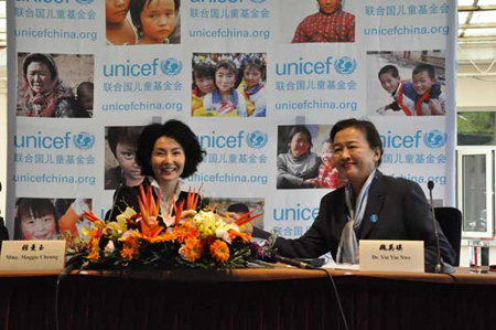 Maggie Cheung officially made a UNICEF Ambassador in China