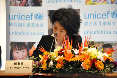 Maggie Cheung officially made a UNICEF Ambassador in China